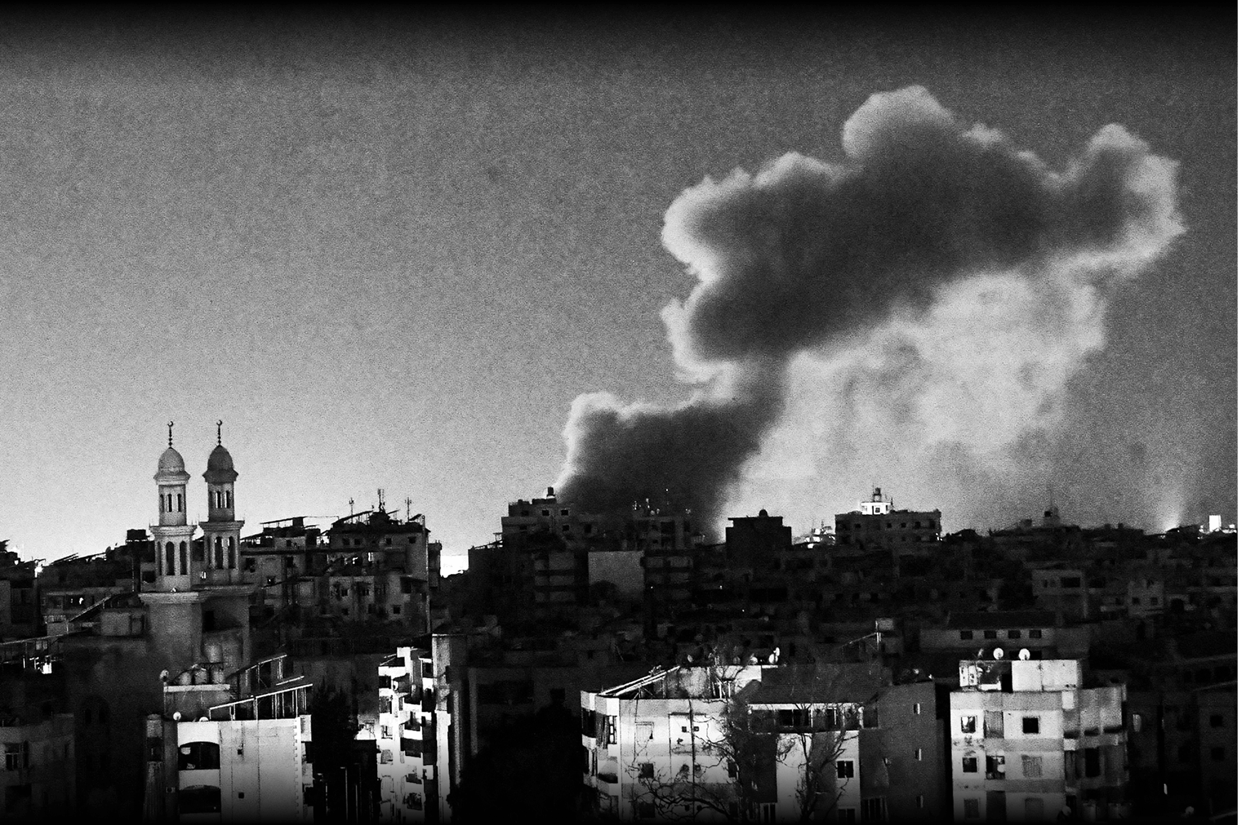 Cityscape under attack